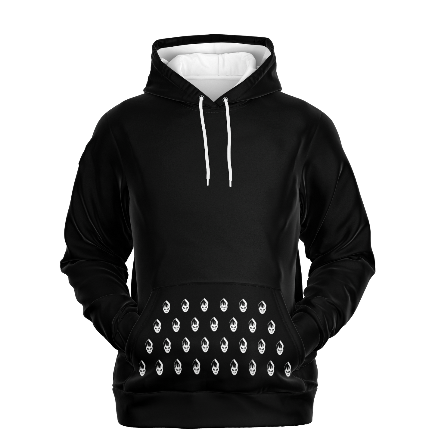 POPeART Black Hoody - AOP 3