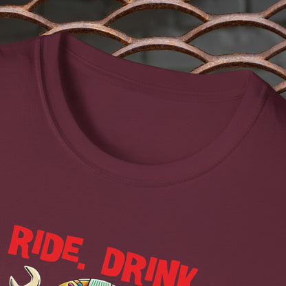 Ride Drink Sleep Repeat Short Sleeved Tee idea