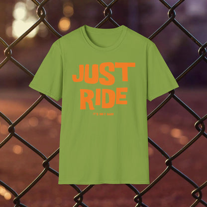 Just Ride Orange Short Sleeved Tee