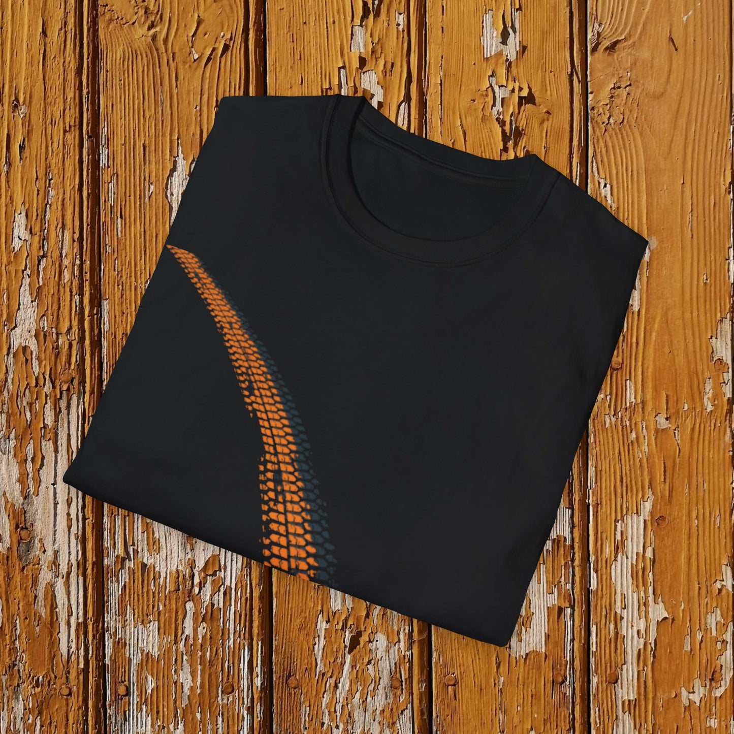 Orange Tracks tee