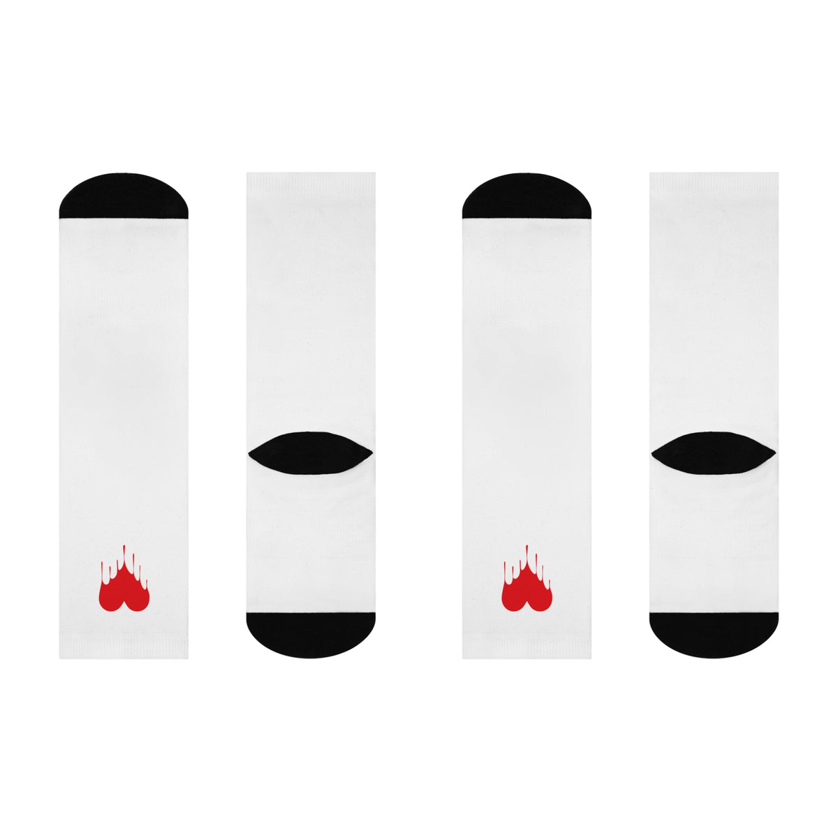 Cushioned Melting Ace of Hearts socks