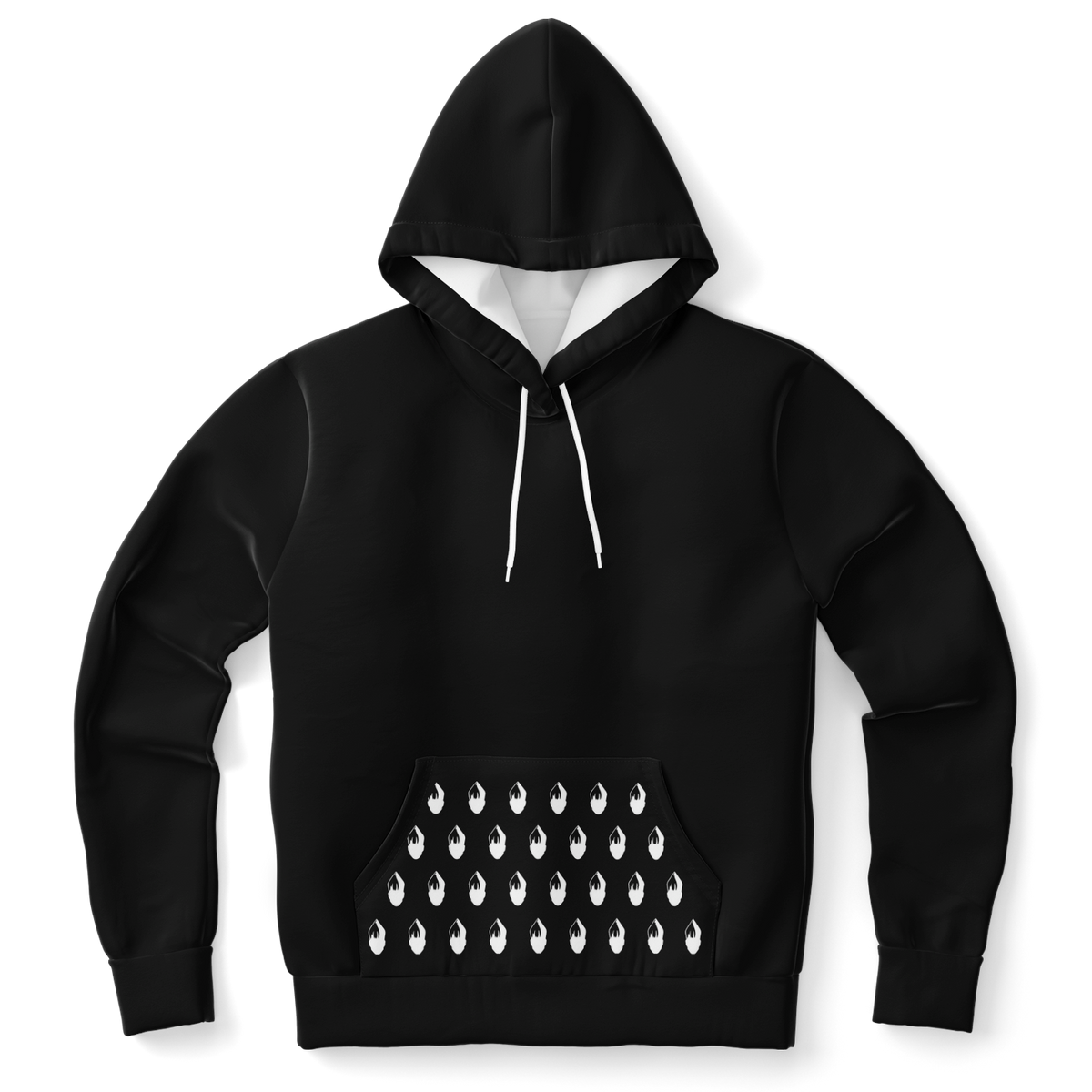 POPeART Black Hoody - AOP 4