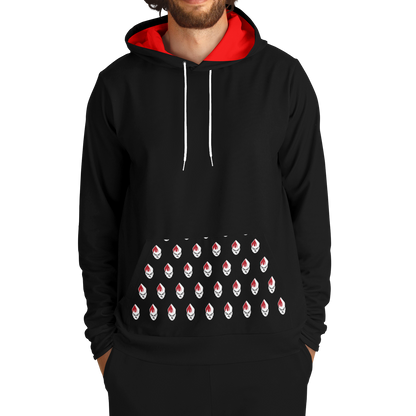 POPeART Black Hoody - AOP 2
