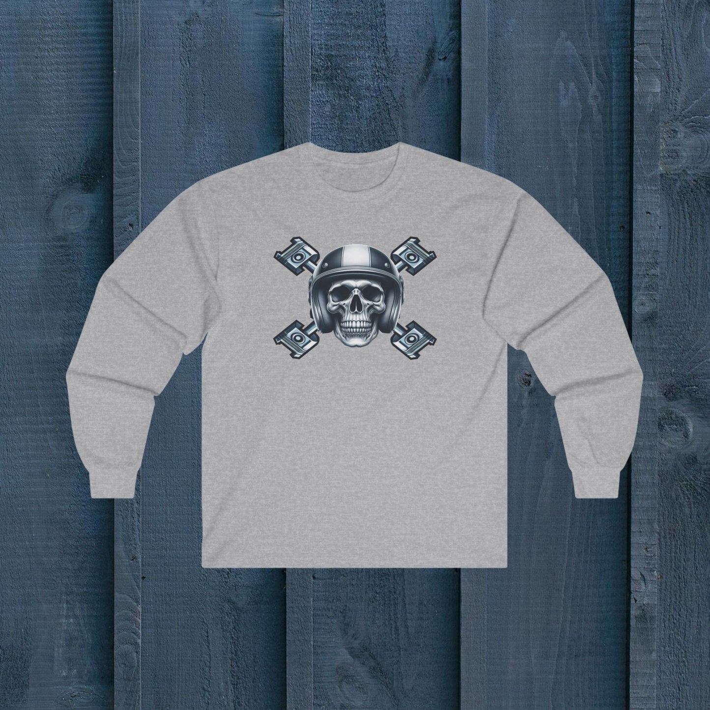 Steel Piston Skull Long Sleeve Tee