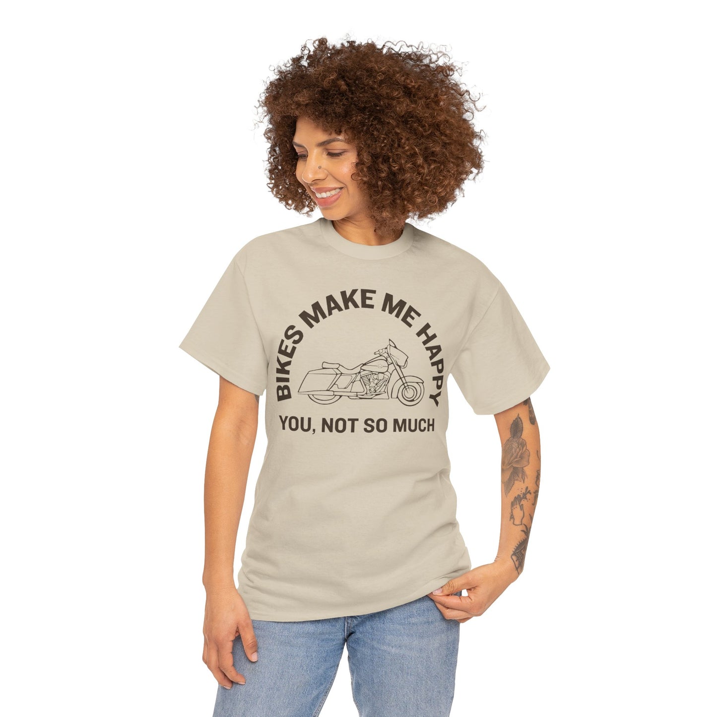 Bikes Make Me Happy Harley 4 t-shirt (US)
