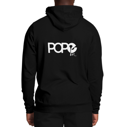 POPeART Black Hoody - AOP 5