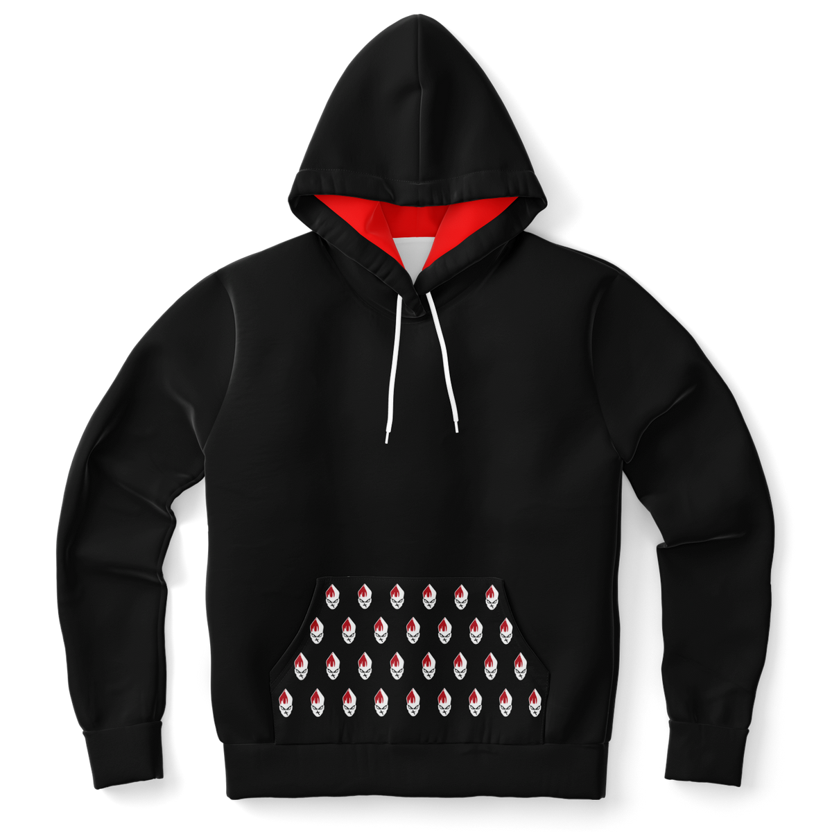 POPeART Black Hoody - AOP 2
