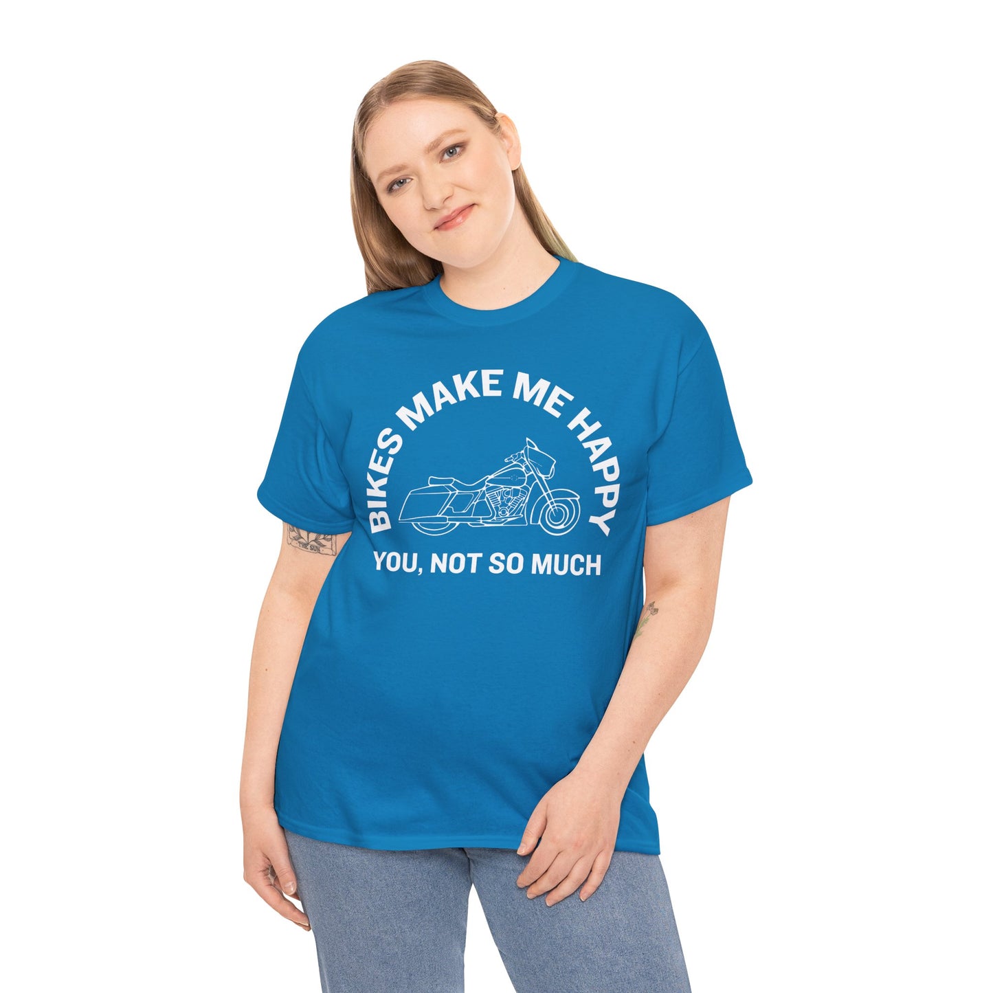 Bikes Make Me Happy Harley 4 t-shirt (US)