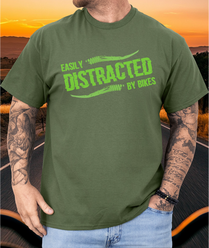 Easily DISTRACTED by bikes t-shirt (US)