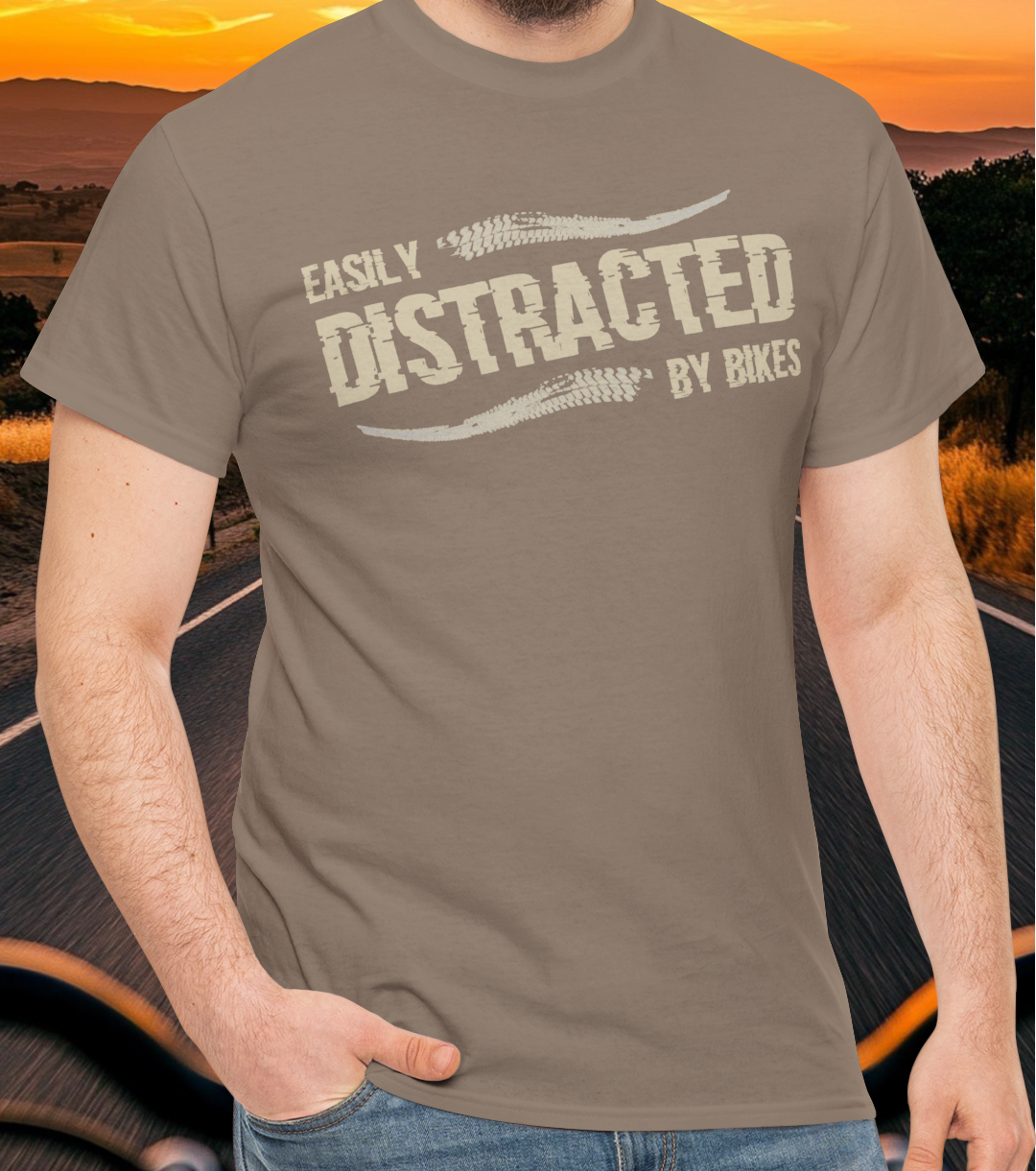 Easily DISTRACTED by bikes t-shirt (US)
