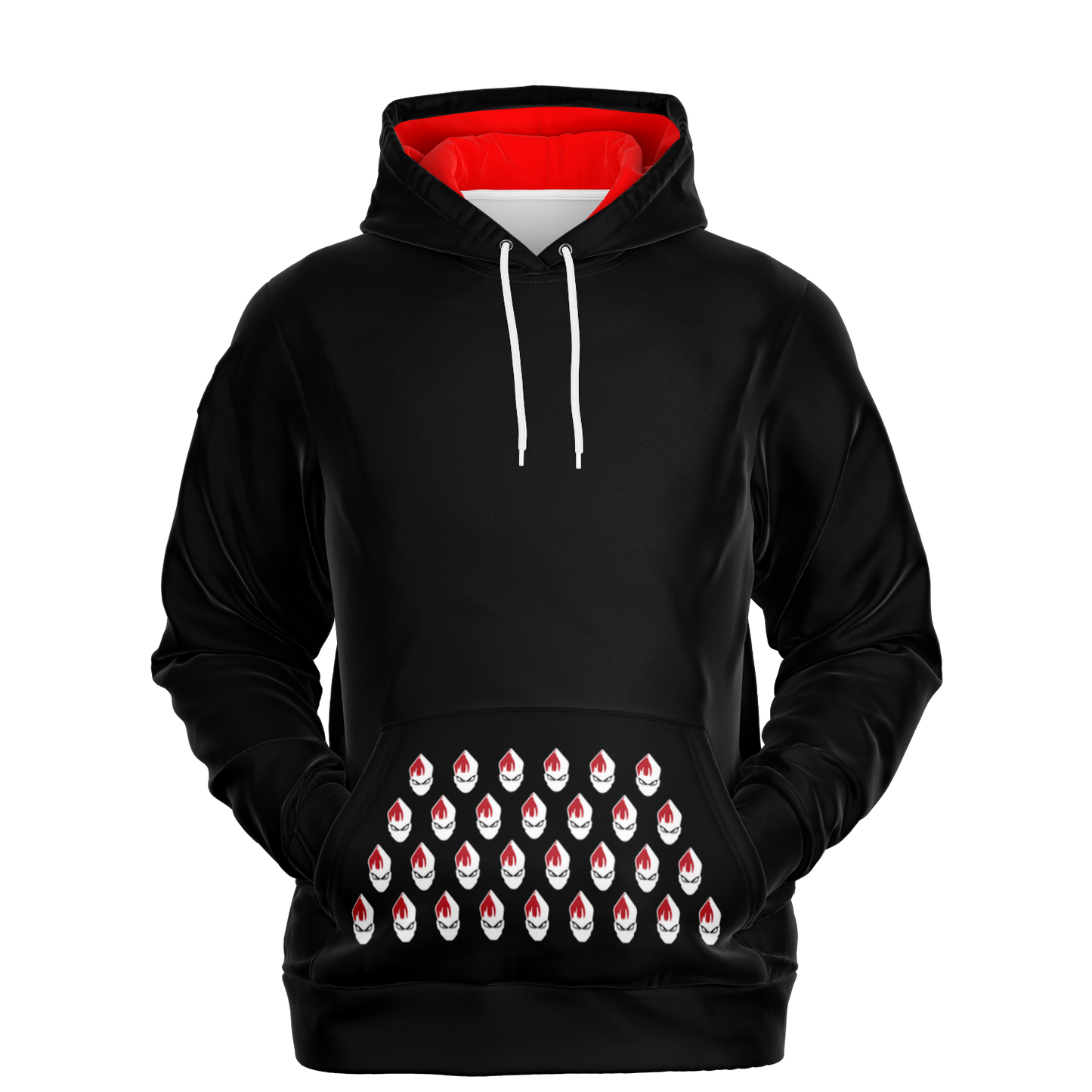 POPeART Black Hoody - AOP 5