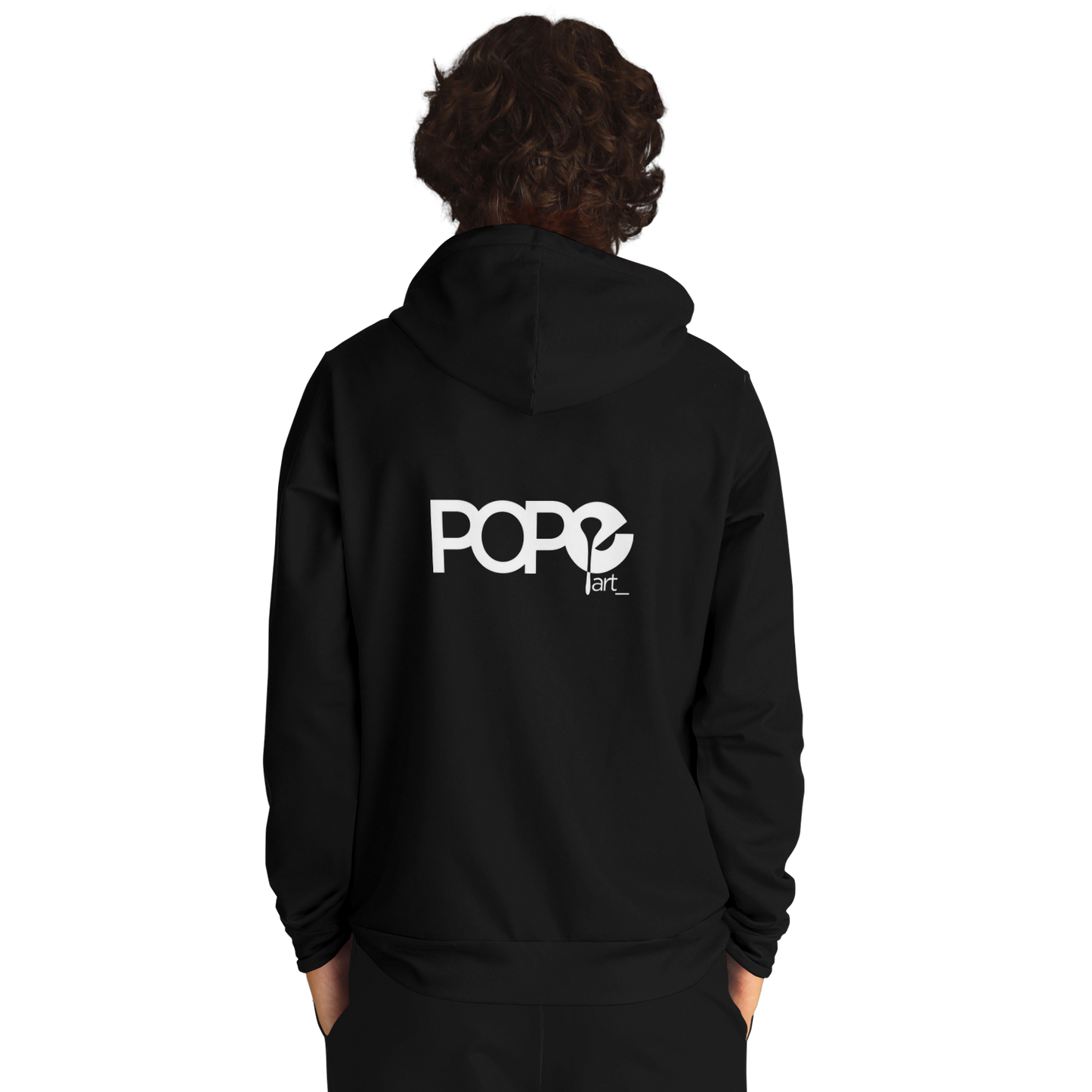 POPeART Black Hoody - AOP 4