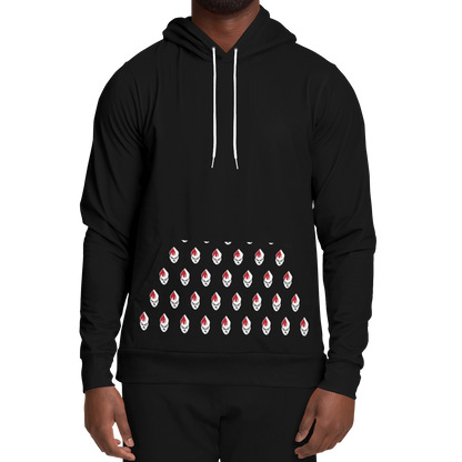 POPeART Black Hoody - AOP 2