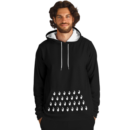 POPeART Black Hoody - AOP 4