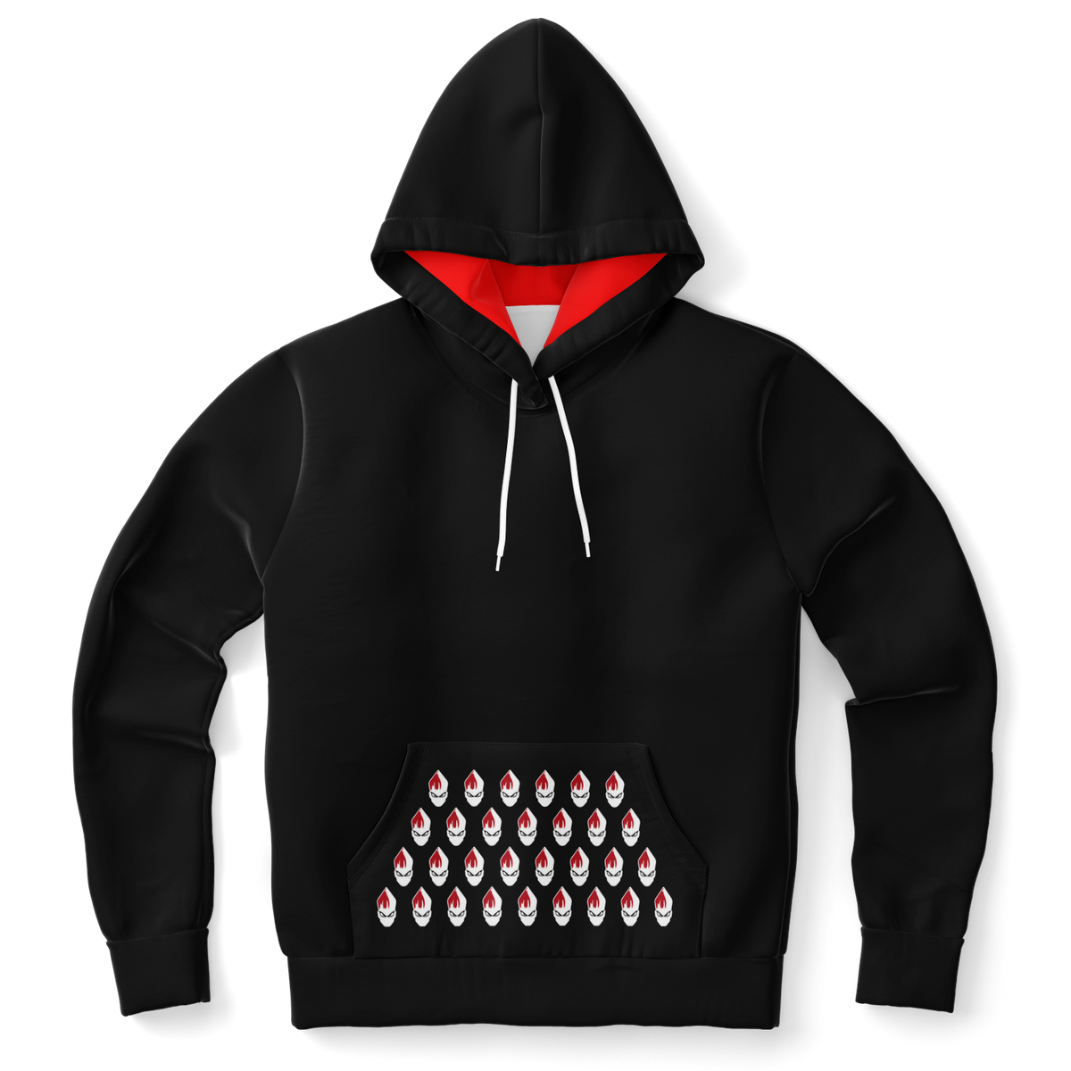 POPeART Black Hoody - AOP 5