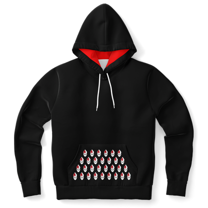 POPeART Black Hoody - AOP 5