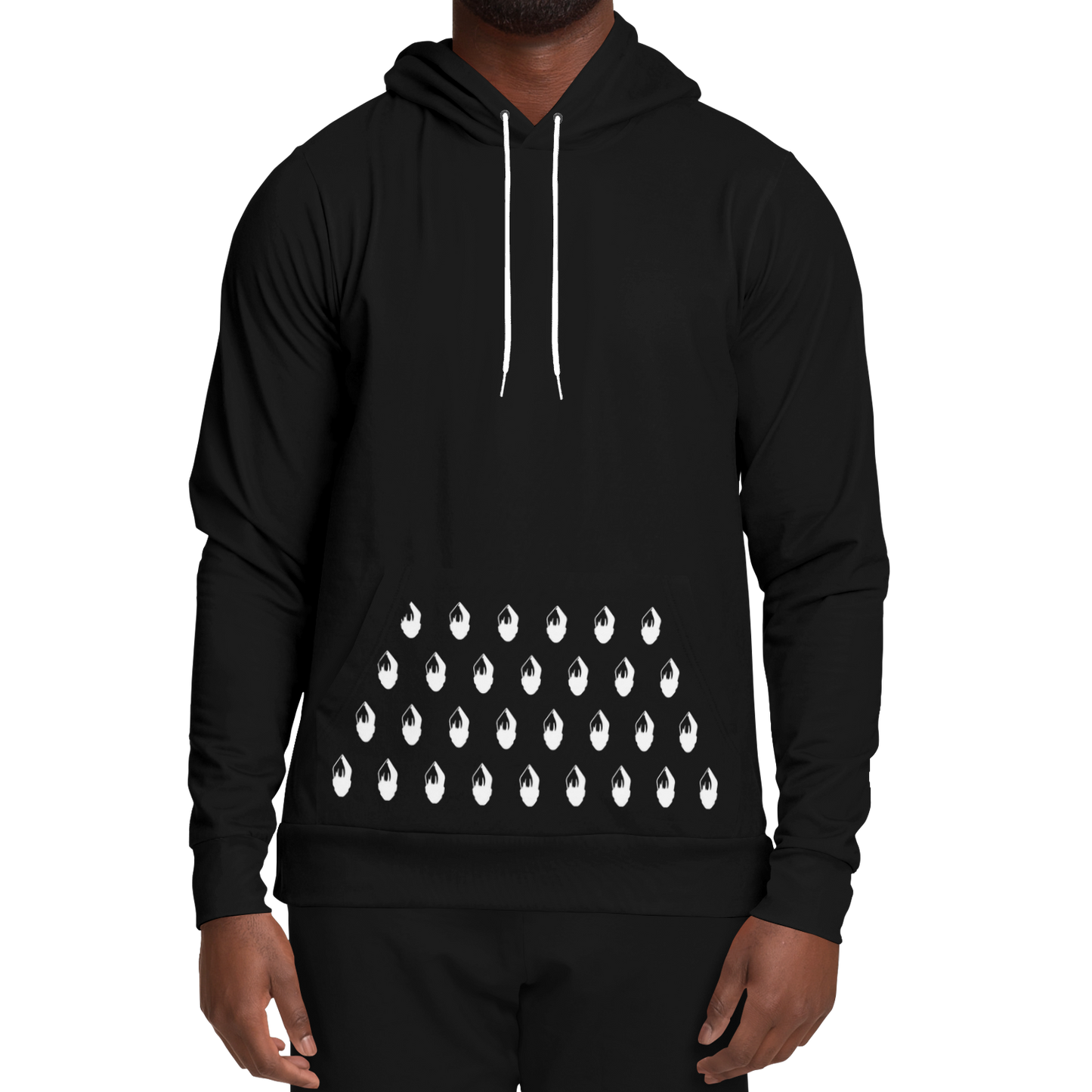 POPeART Black Hoody - AOP 4