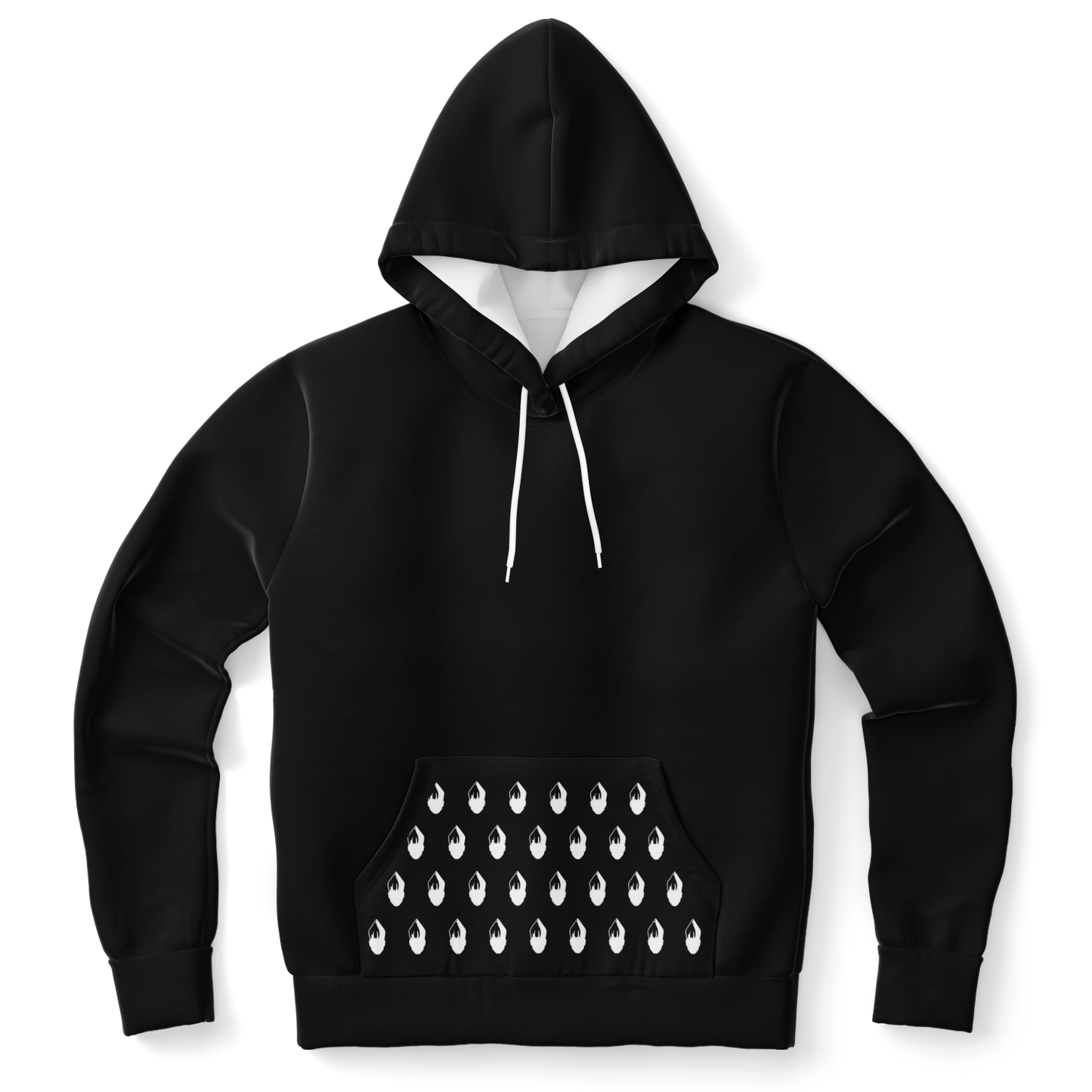 POPeART Black Hoody - AOP 4