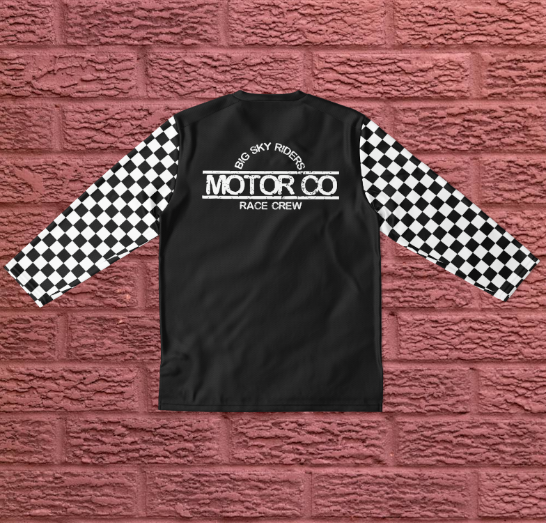 I'm Not Lost chequered flag sleeves jersey