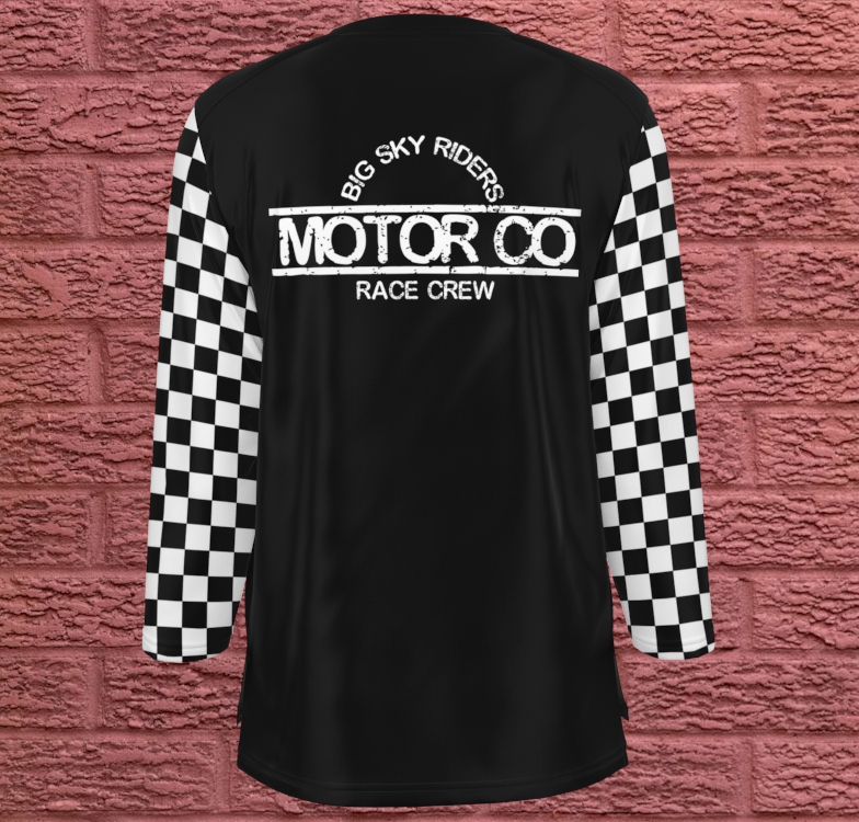 I'm Not Lost chequered flag sleeves jersey