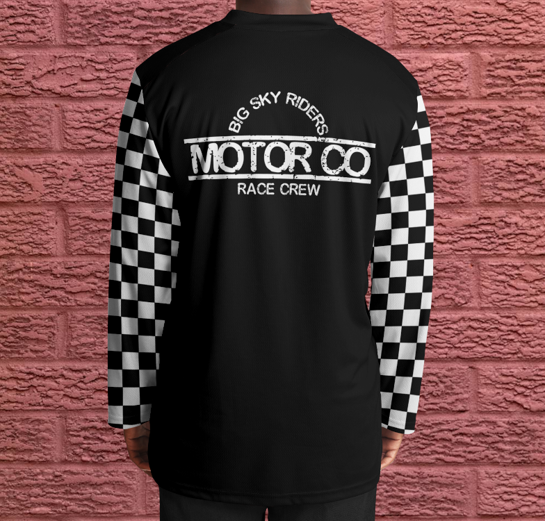 I'm Not Lost chequered flag sleeves jersey