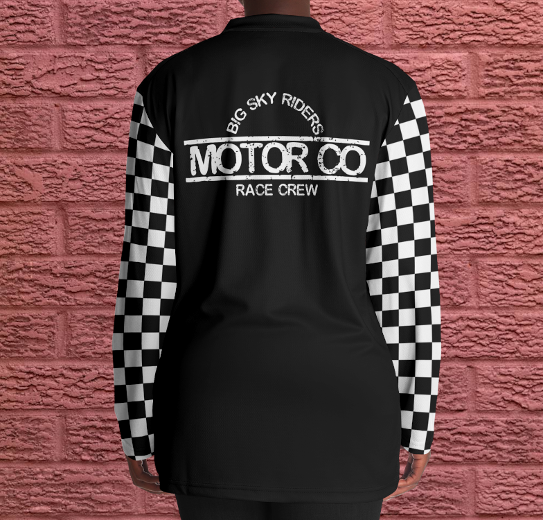 I'm Not Lost chequered flag sleeves jersey